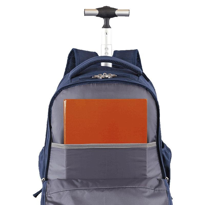 Mochila Carrinho 4 Rodas Duplas Sestini Rolling Crinkle - Azul Azul 7