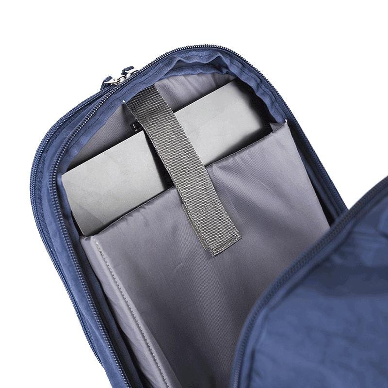 Mochila Carrinho 4 Rodas Duplas Sestini Rolling Crinkle - Azul Azul 8