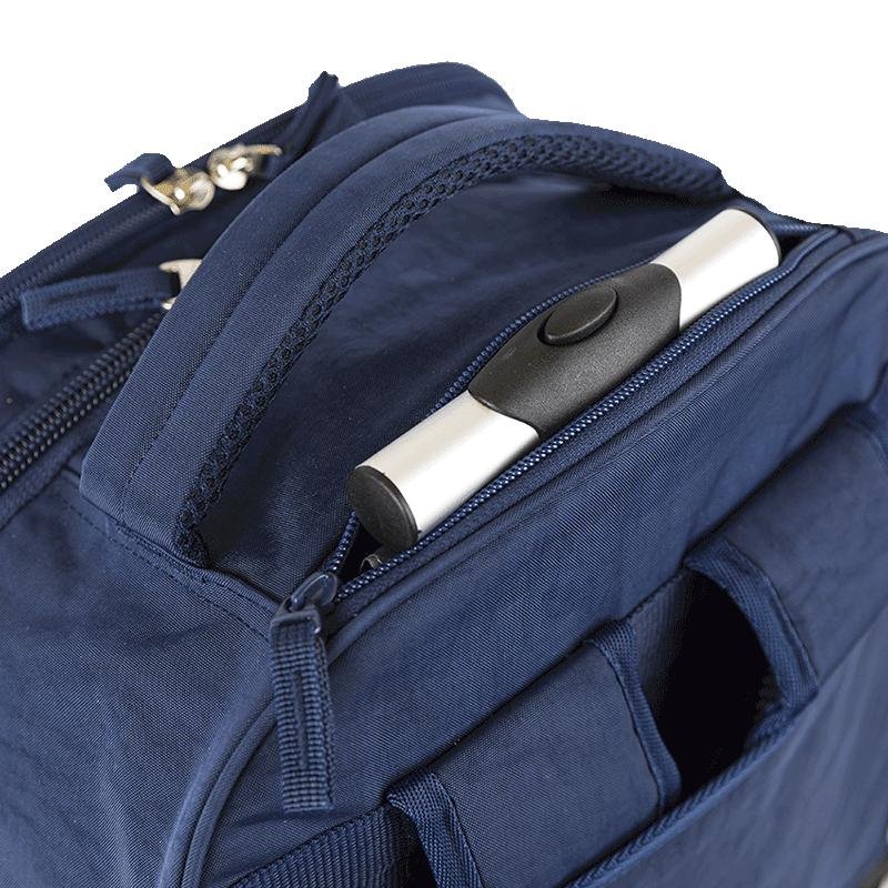 Mochila Carrinho 4 Rodas Duplas Sestini Rolling Crinkle - Azul Azul 9