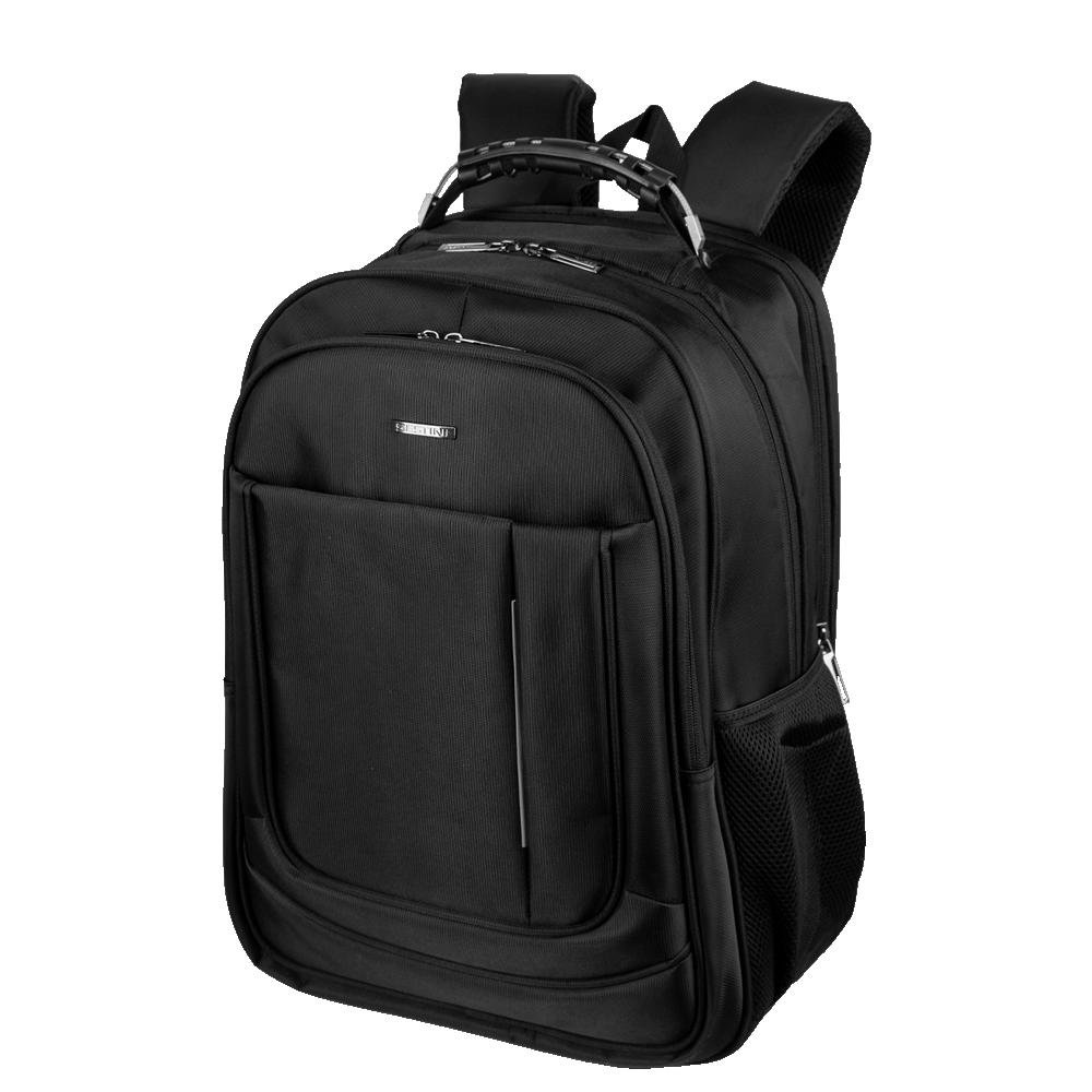Mochila Grande 3 Compartimentos Com Cabo de Aço Notebook 17" Sestini Impact - Preto Preto 3