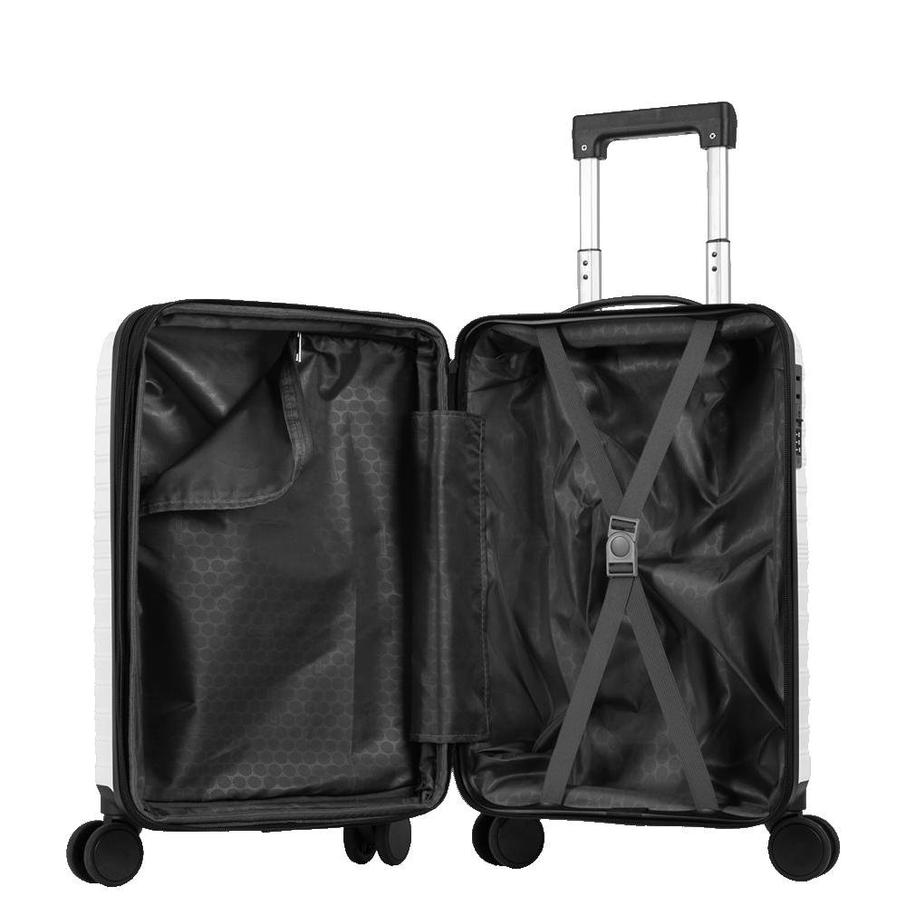 Mala de Viagem Bordo com Rodas 360º Essencial Plus - Branco Branco 6