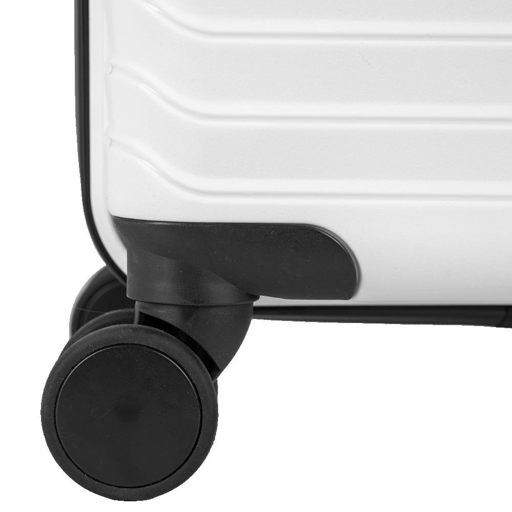 Mala de Viagem Bordo com Rodas 360º Essencial Plus - Branco Branco 10