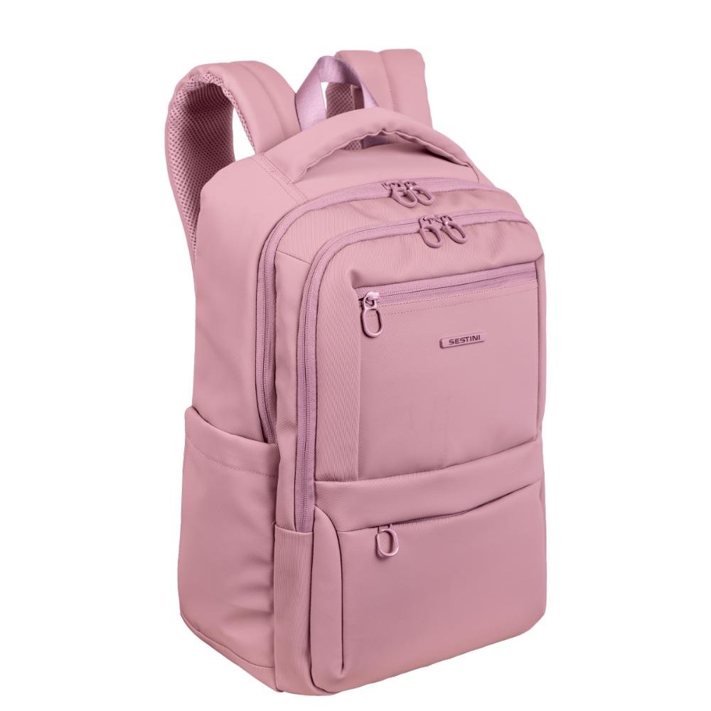 Mochila Grande 2 compartimentos Notebook 15,6 Sestini Hydroblock F - Rosa Rosa 2