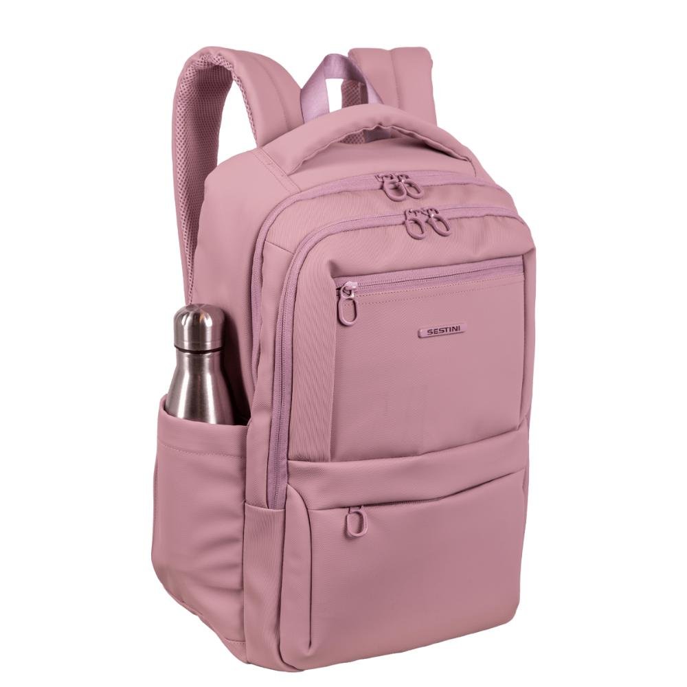 Mochila Grande 2 compartimentos Notebook 15,6 Sestini Hydroblock F - Rosa Rosa 5