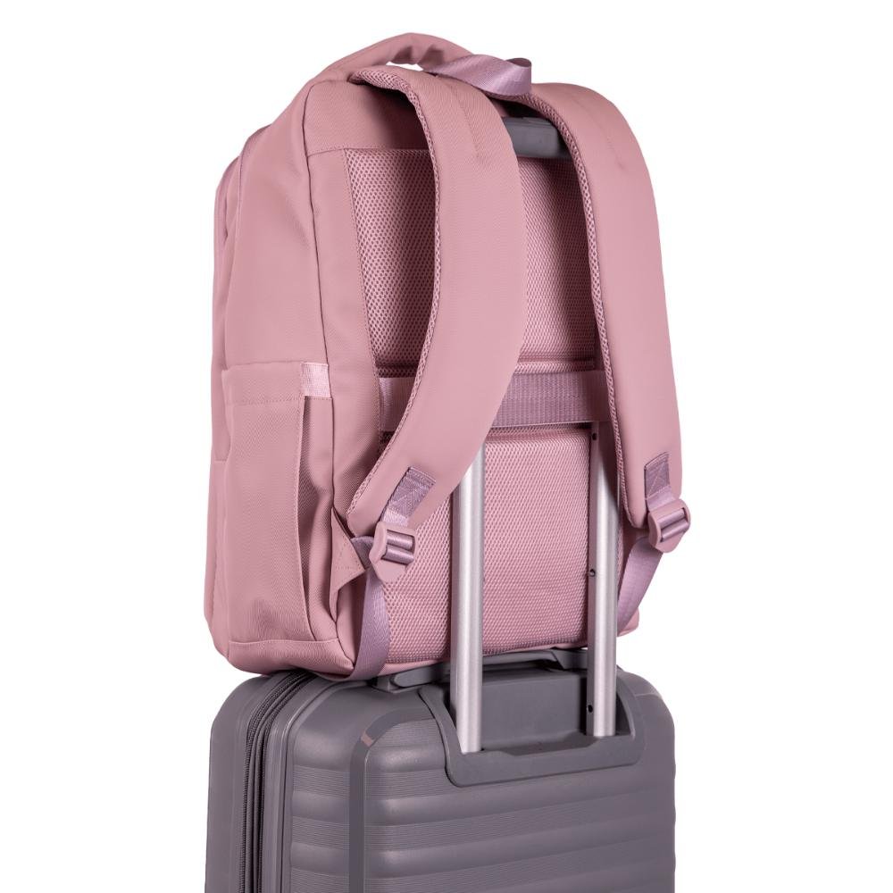 Mochila Grande 2 compartimentos Notebook 15,6 Sestini Hydroblock F - Rosa Rosa 6