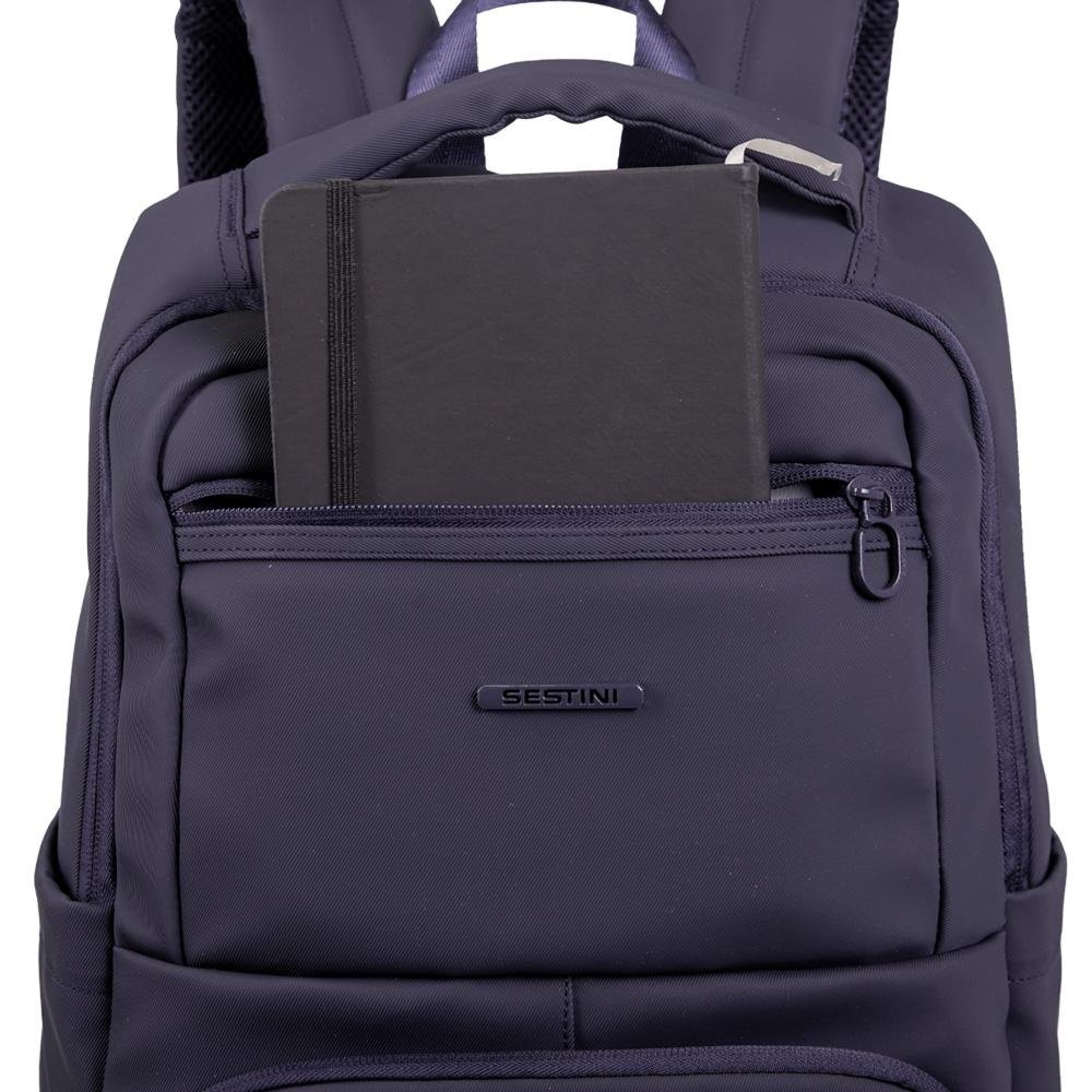 Mochila Grande Notebook 15,6 Sestini Hydroblock F - Azul Azul Marinho 8