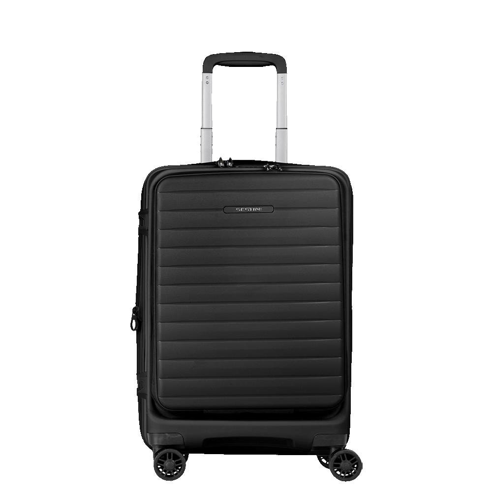 Mala de Viagem Bordo em Polipro Rodas 360º PP Duo - Preto