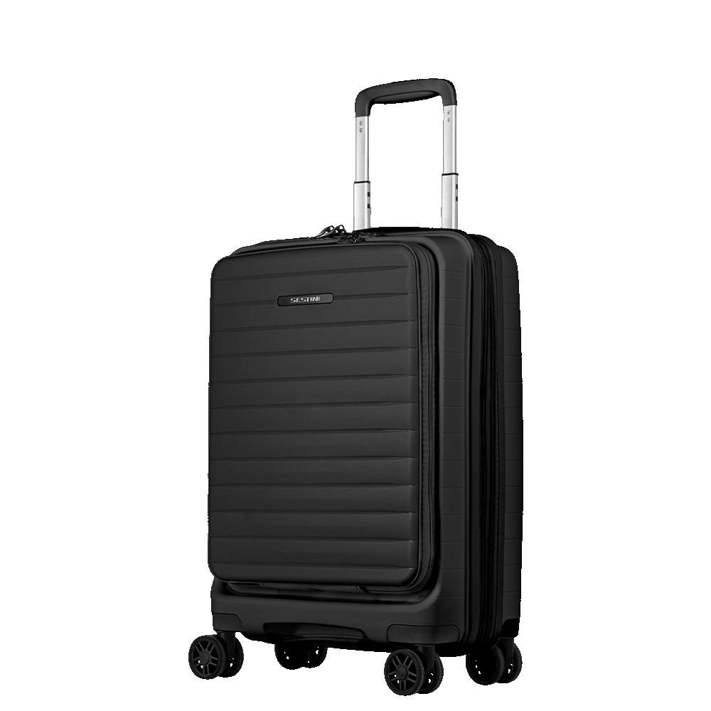 Mala de Viagem Bordo em Polipro Rodas 360º PP Duo - Preto Preto 3