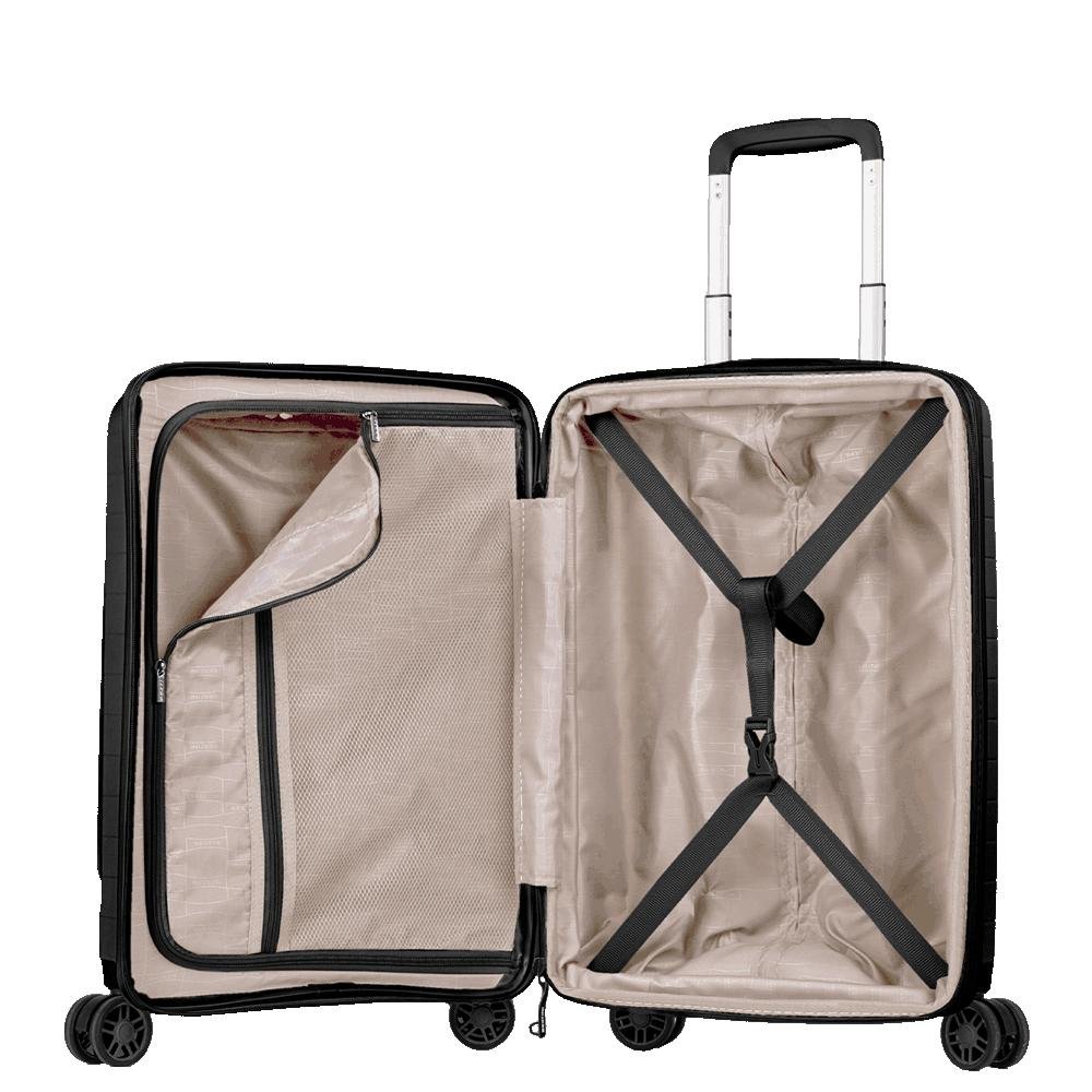 Mala de Viagem Bordo em Polipro Rodas 360º PP Duo - Preto Preto 7