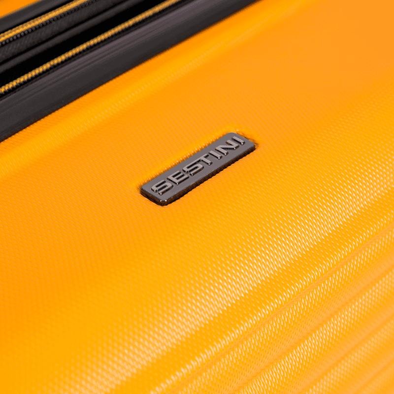 Mala de Viagem Grande 32 kg ABS com Rodas 360° Racer - Amarelo Amarelo 13