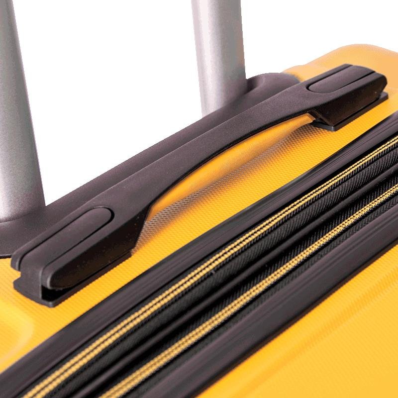 Mala de Viagem Grande 32 kg ABS com Rodas 360° Racer - Amarelo Amarelo 9