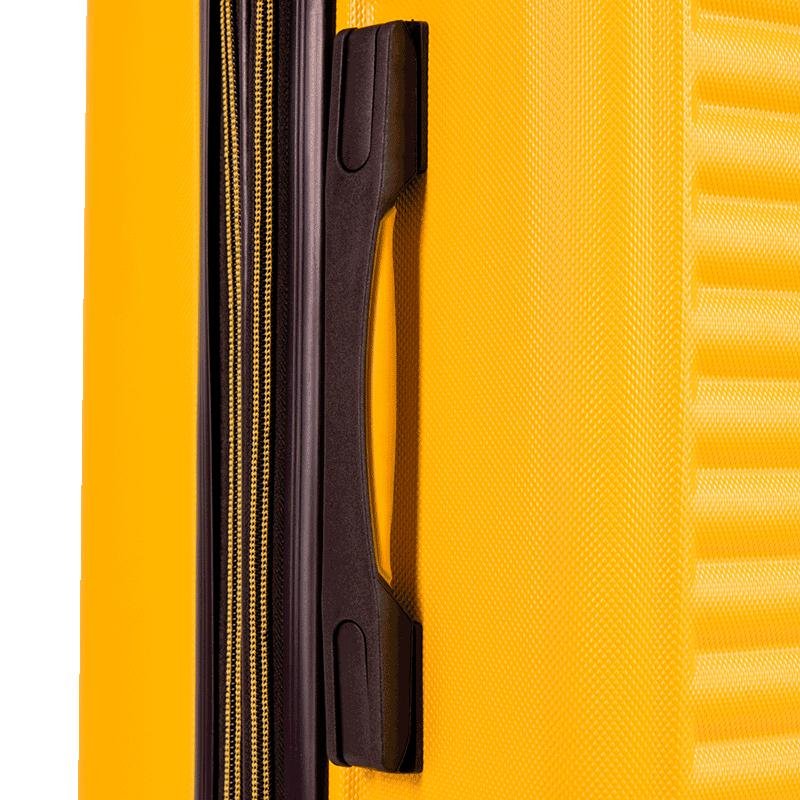 Mala de Viagem Grande 32 kg ABS com Rodas 360° Racer - Amarelo Amarelo 10