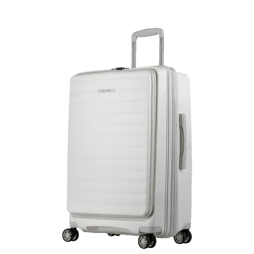 Mala de Viagem Média 23 kg em Polipropileno com Rodas 360° PP Duo - Branco