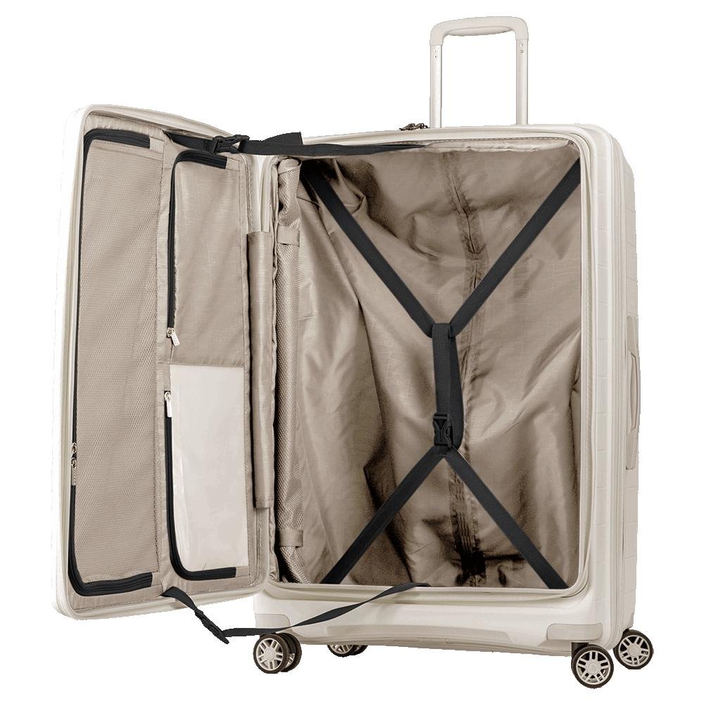 Mala de Viagem Média 23 kg em Polipropileno com Rodas 360° PP Duo - Branco Branco 5