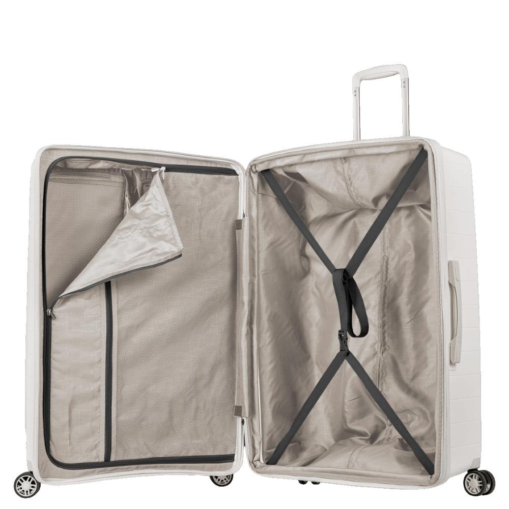 Mala de Viagem Média 23 kg em Polipropileno com Rodas 360° PP Duo - Branco Branco 6