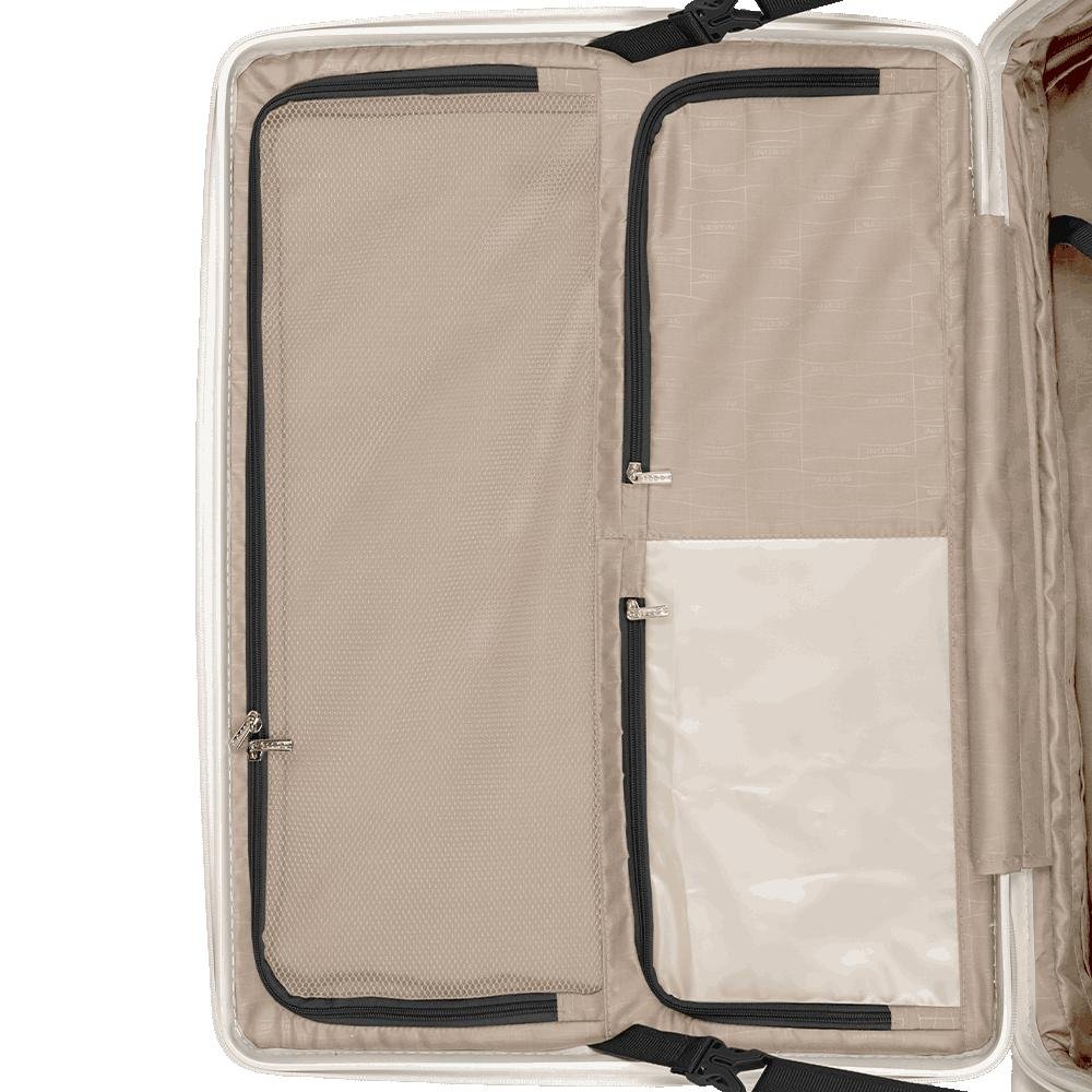 Mala de Viagem Média 23 kg em Polipropileno com Rodas 360° PP Duo - Branco Branco 7