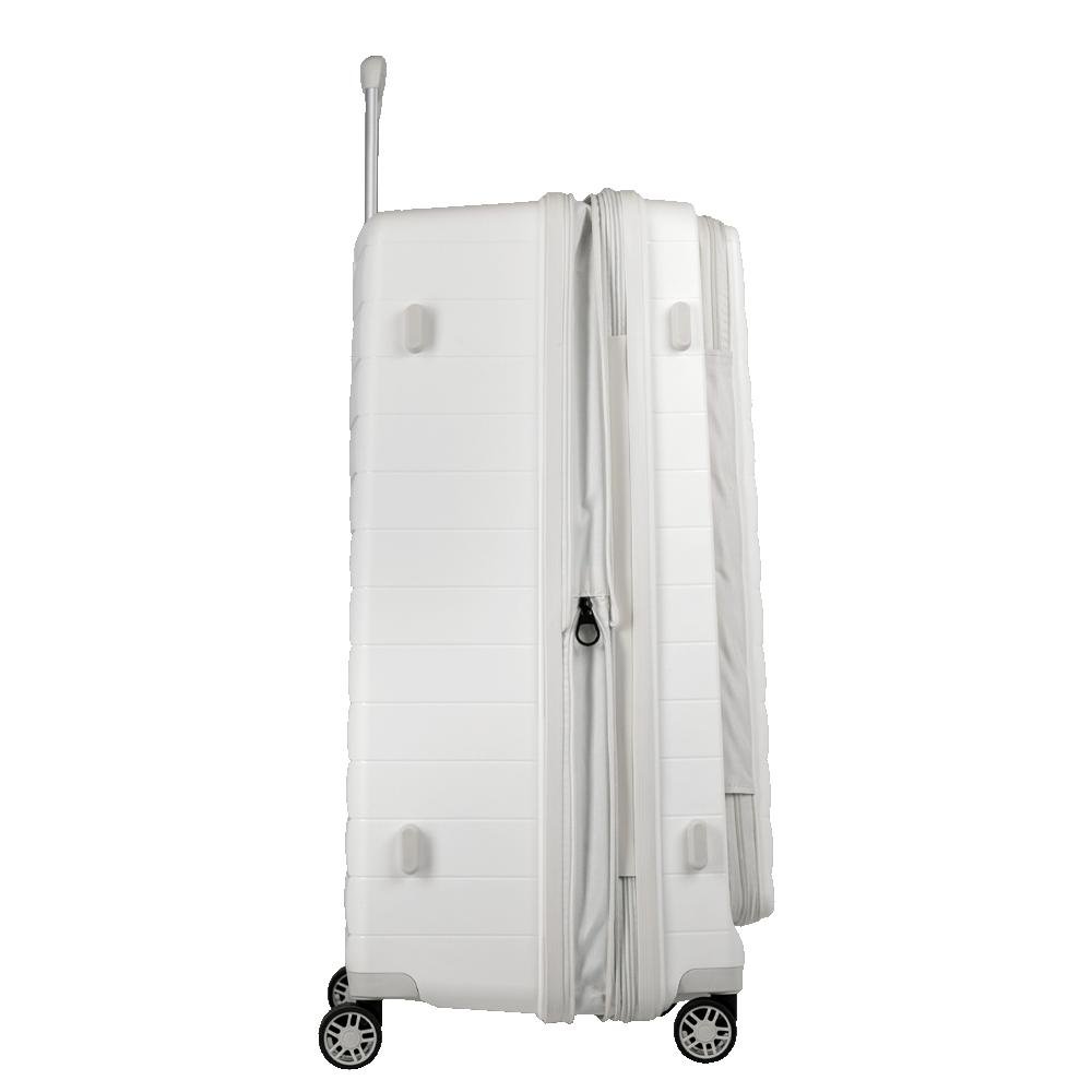 Mala de Viagem Média 23 kg em Polipropileno com Rodas 360° PP Duo - Branco Branco 8