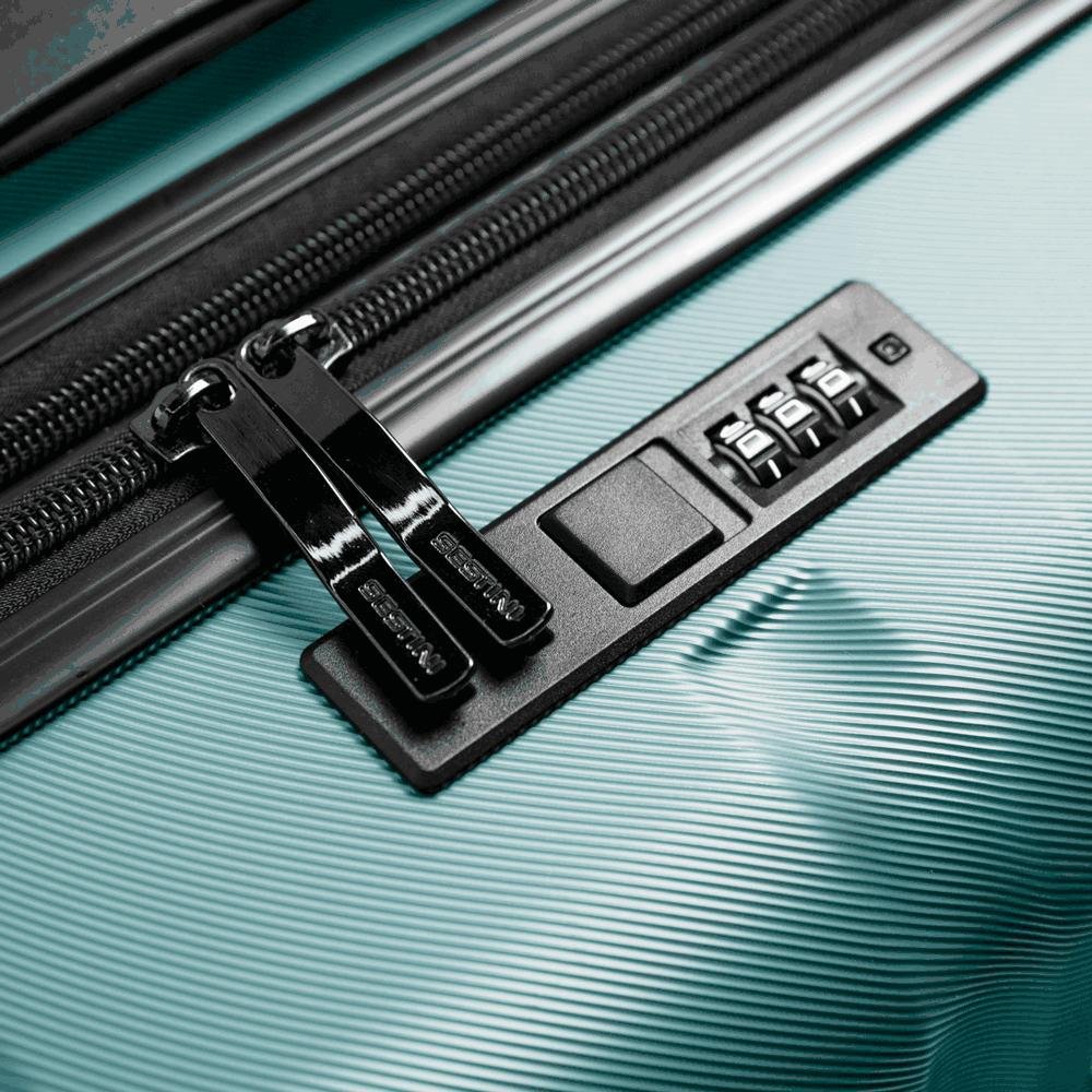 Mala de Viagem Bordo 10 kg ABS com Rodas 360° Gama 4 - Verde Verde 7