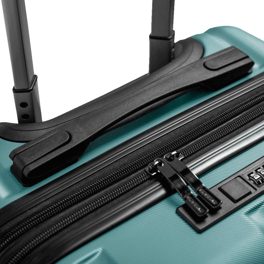 Mala de Viagem Bordo 10 kg ABS com Rodas 360° Gama 4 - Verde Verde 8