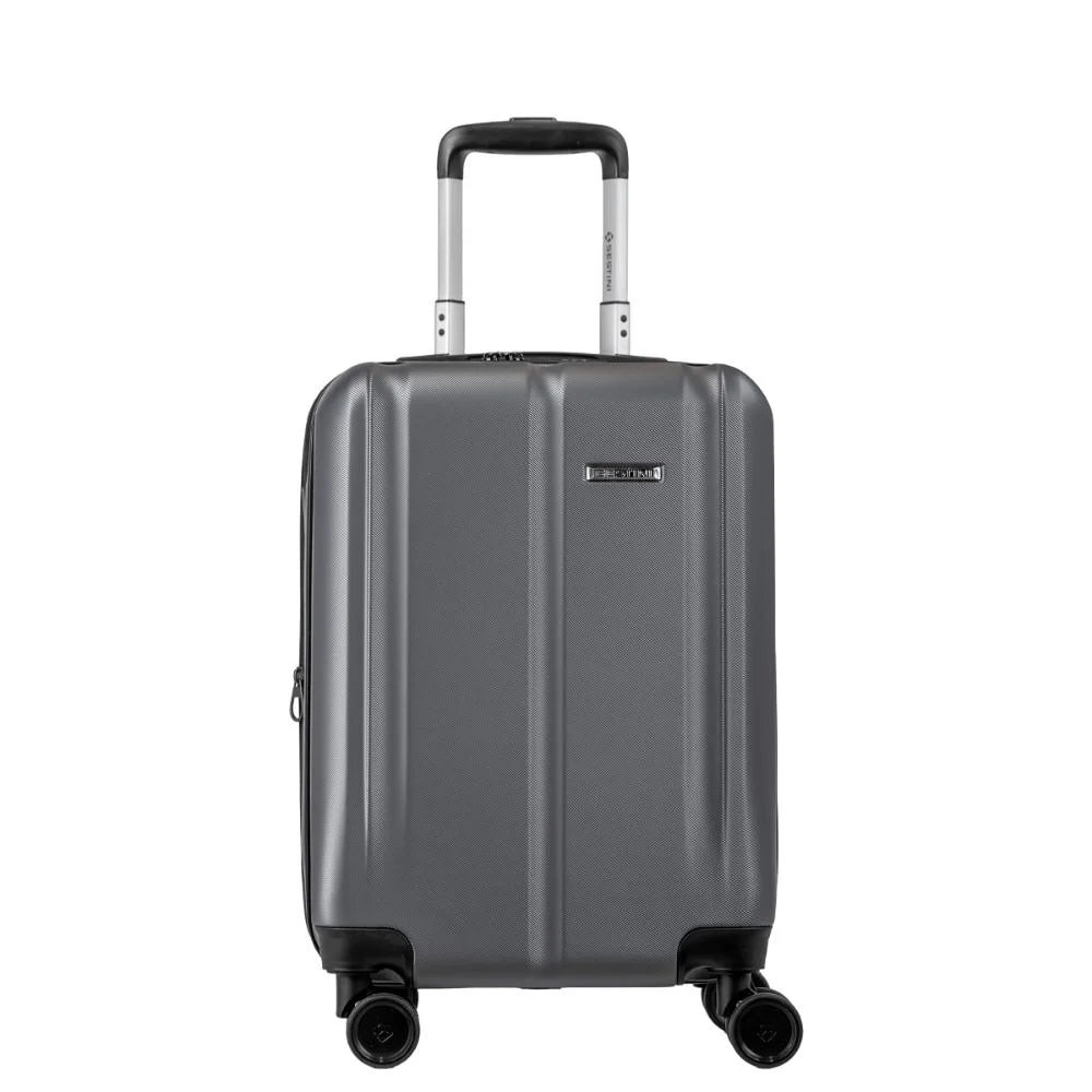 Mala de Viagem Bordo 10 kg em ABS com Rodas 360º Gama 4 - Grafite Cinza 2
