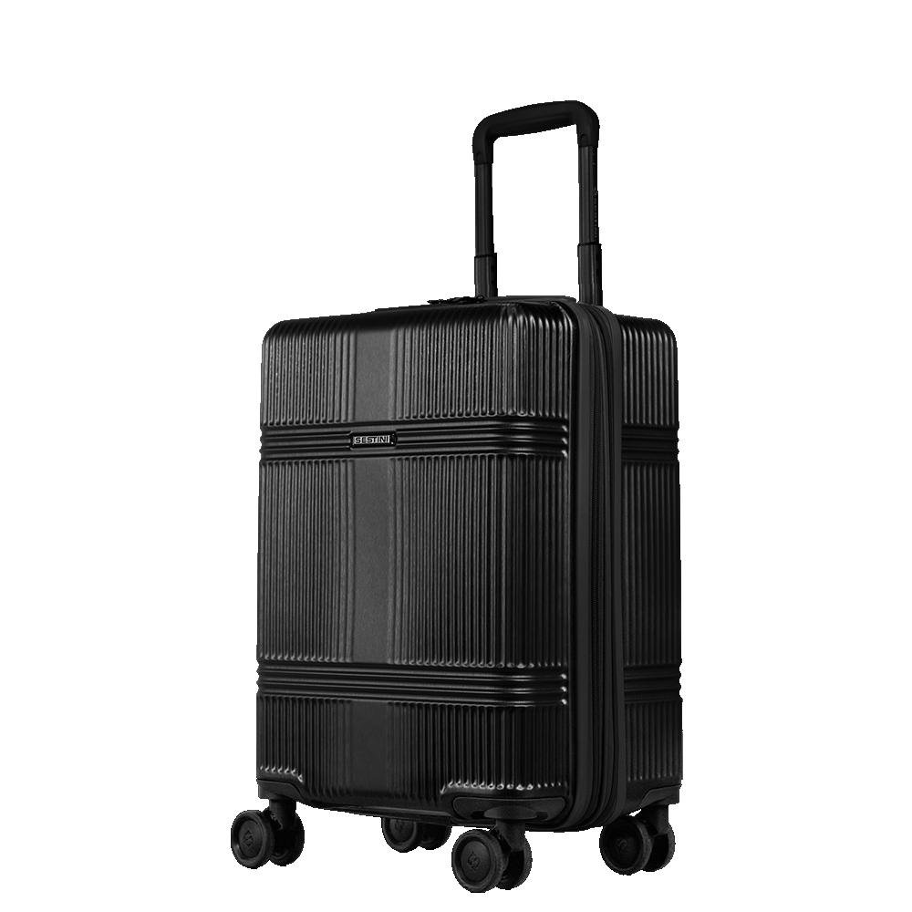 Mala de Viagem Bordo 10kg ABS com Rodas 360° Croma - Preto