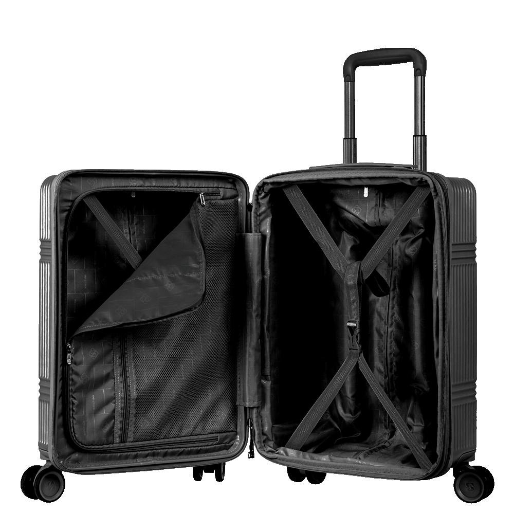 Mala de Viagem Bordo 10kg ABS com Rodas 360° Croma - Preto Preto 6