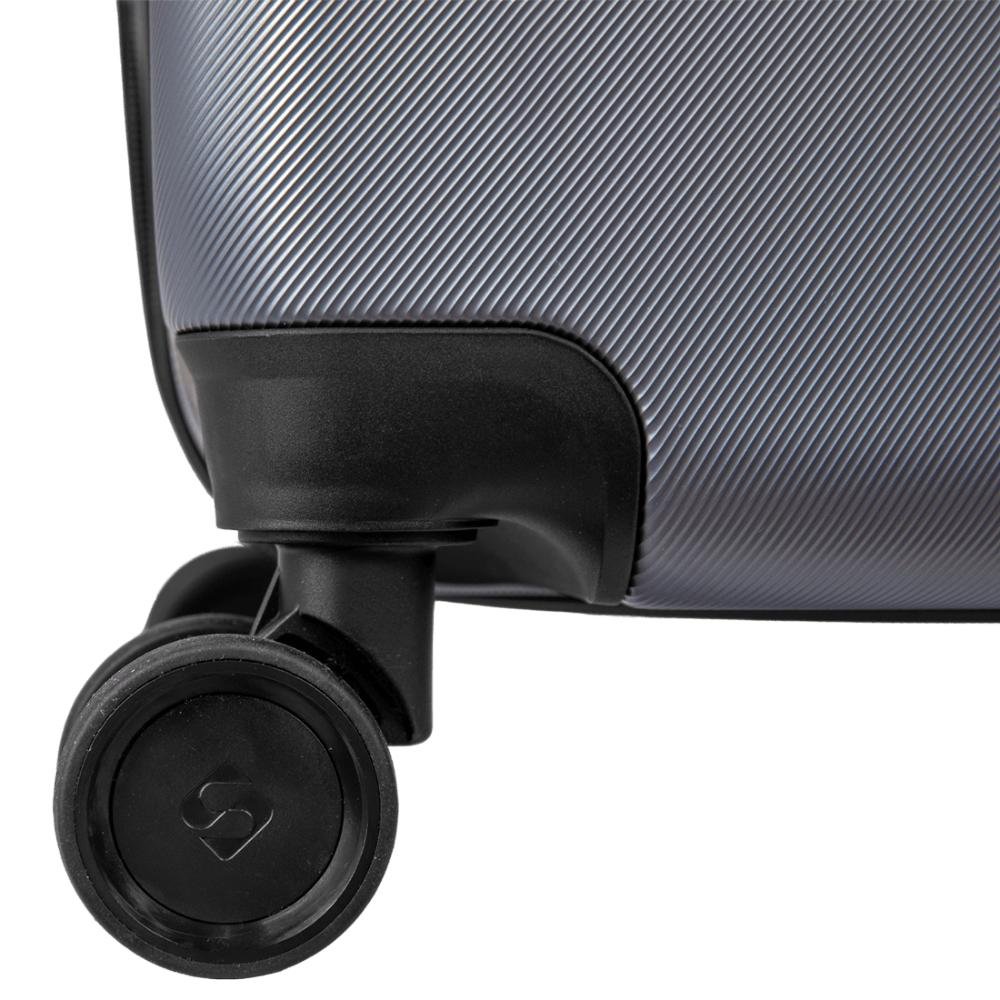 Mala de Viagem Grande 32 kg em ABS com Rodas 360º Gama 4 - Grafite Cinza 11