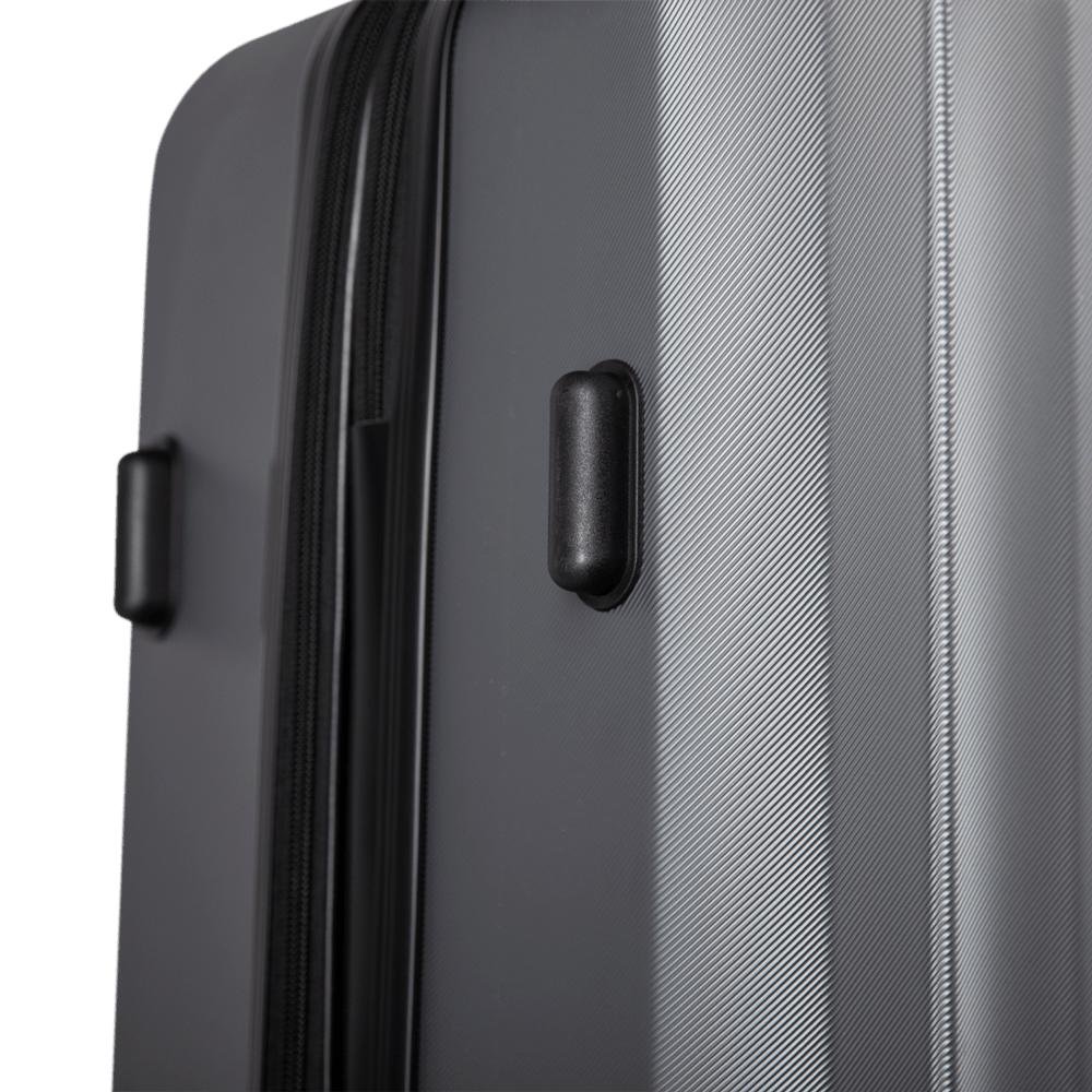 Mala de Viagem Grande 32 kg em ABS com Rodas 360º Gama 4 - Grafite Cinza 7