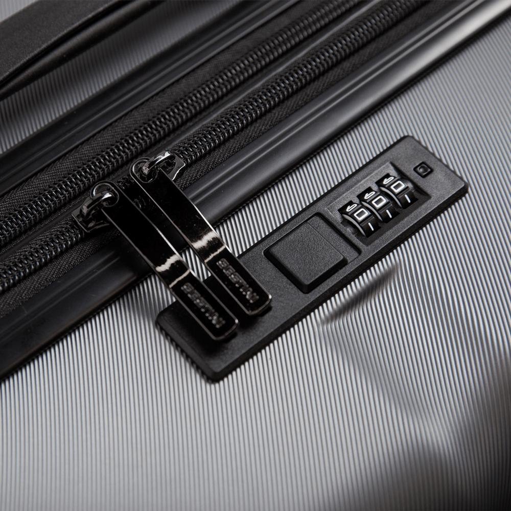 Mala de Viagem Grande 32 kg em ABS com Rodas 360º Gama 4 - Grafite Cinza 10