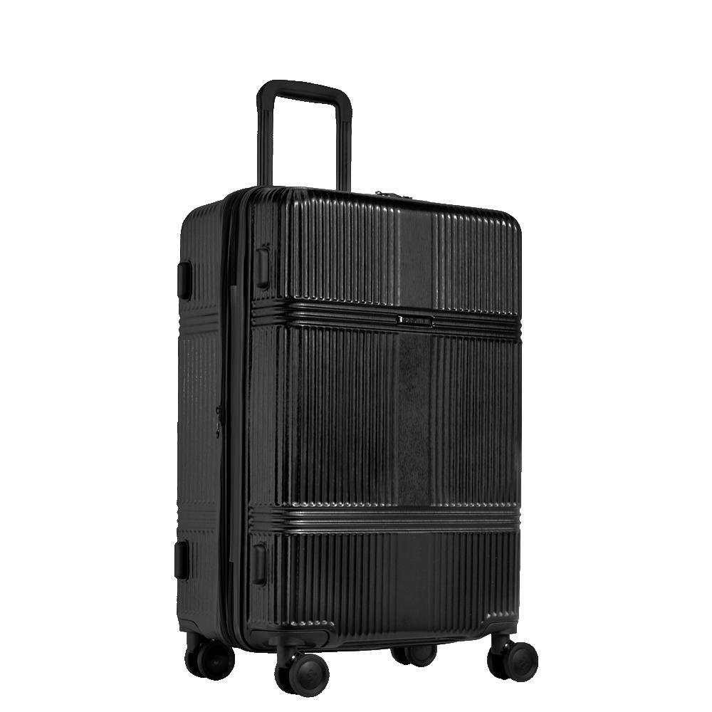 Mala de Viagem Média 23 kg ABS com Rodas 360° Croma - Preto Preto 3
