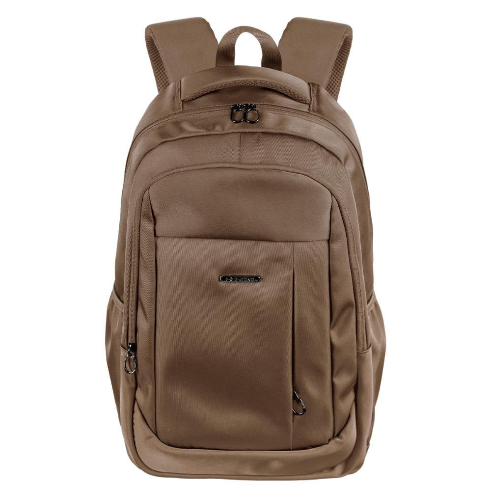 Mochila Grande 2 Compartimentos Notebook 17' Sestini Work 2 - Marrom Marrom 2