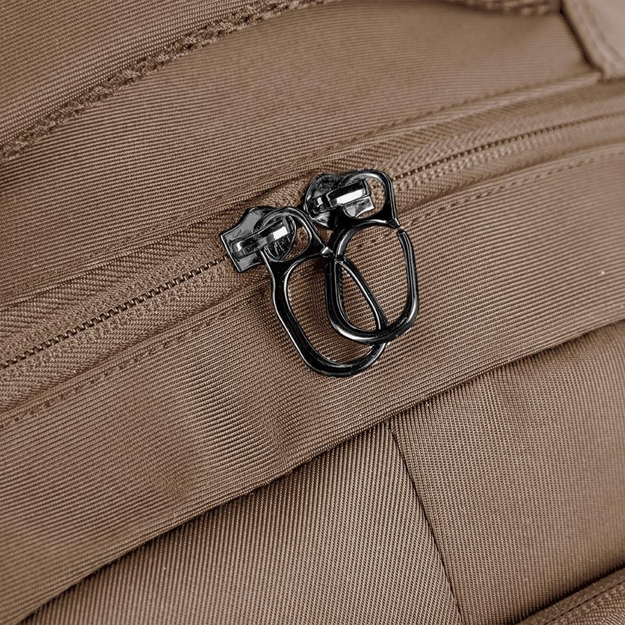 Mochila Grande 2 Compartimentos Notebook 17' Sestini Work 2 - Marrom Marrom 12