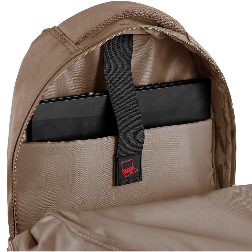Mochila Grande 2 Compartimentos Notebook 17' Sestini Work 2 - Marrom Marrom 5