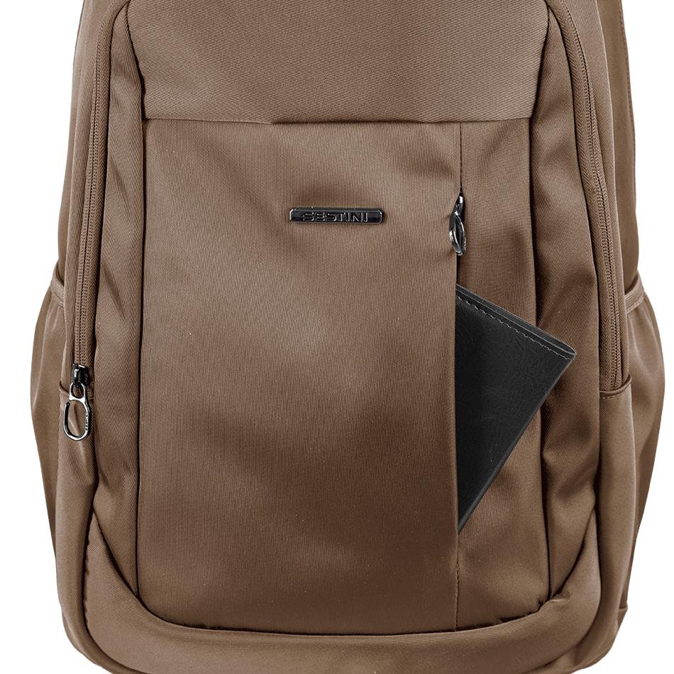 Mochila Grande 2 Compartimentos Notebook 17' Sestini Work 2 - Marrom Marrom 7