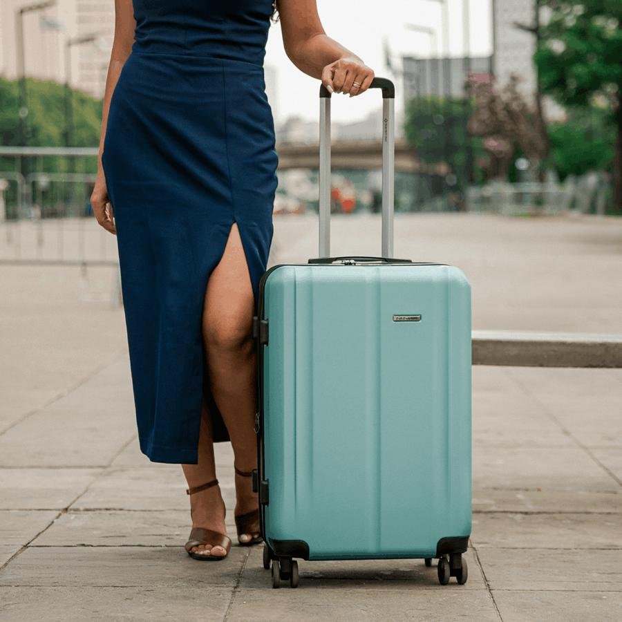 Mala de Viagem Média 23 kg ABS com Rodas 360° Gama 4 - Verde Verde 13