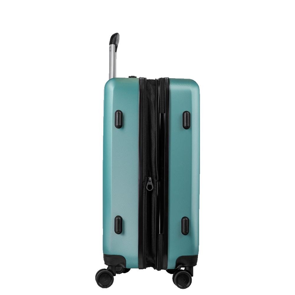 Mala de Viagem Média 23 kg ABS com Rodas 360° Gama 4 - Verde Verde 6