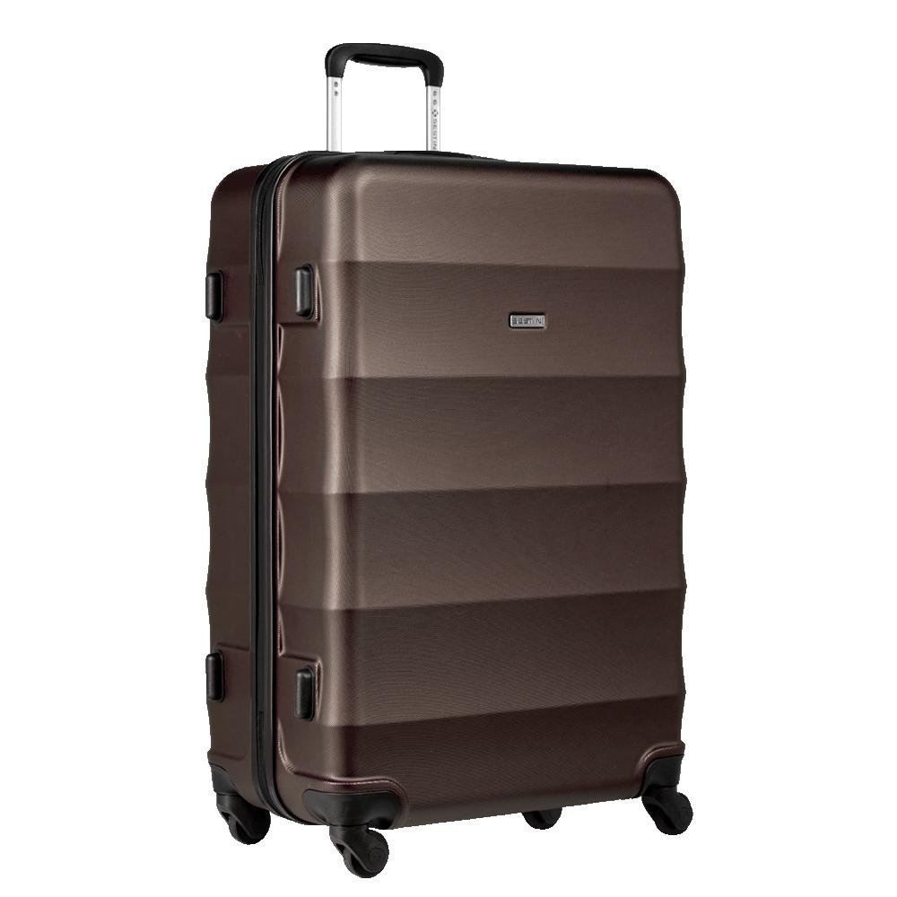 Mala de Viagem Grande 32 kg ABS com Rodas 360° Basic - Bronze Marrom 4