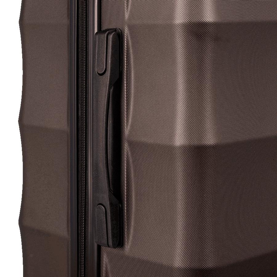 Mala de Viagem Grande 32 kg ABS com Rodas 360° Basic - Bronze Marrom 8