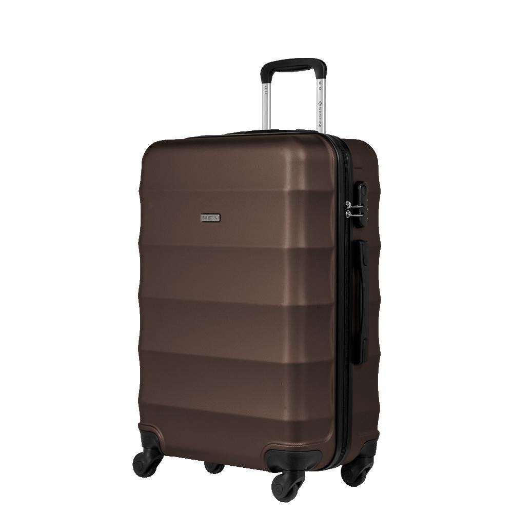 Mala de Viagem Média 23 kg ABS com Rodas 360° Basic - Bronze