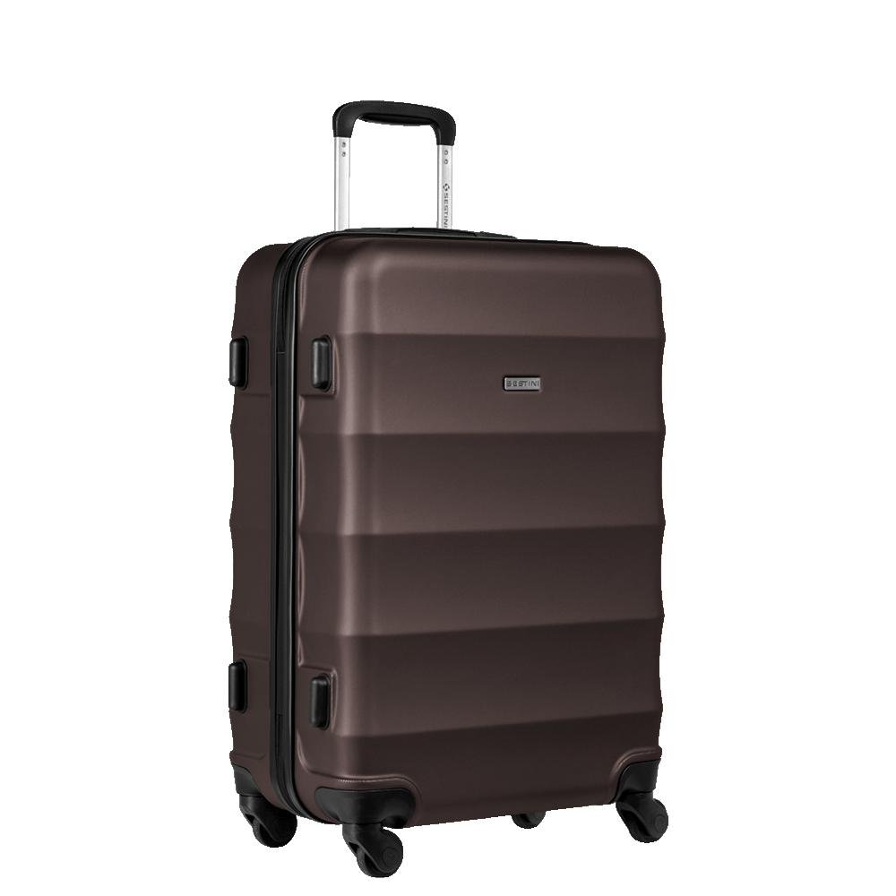 Mala de Viagem Média 23 kg ABS com Rodas 360° Basic - Bronze Marrom 4