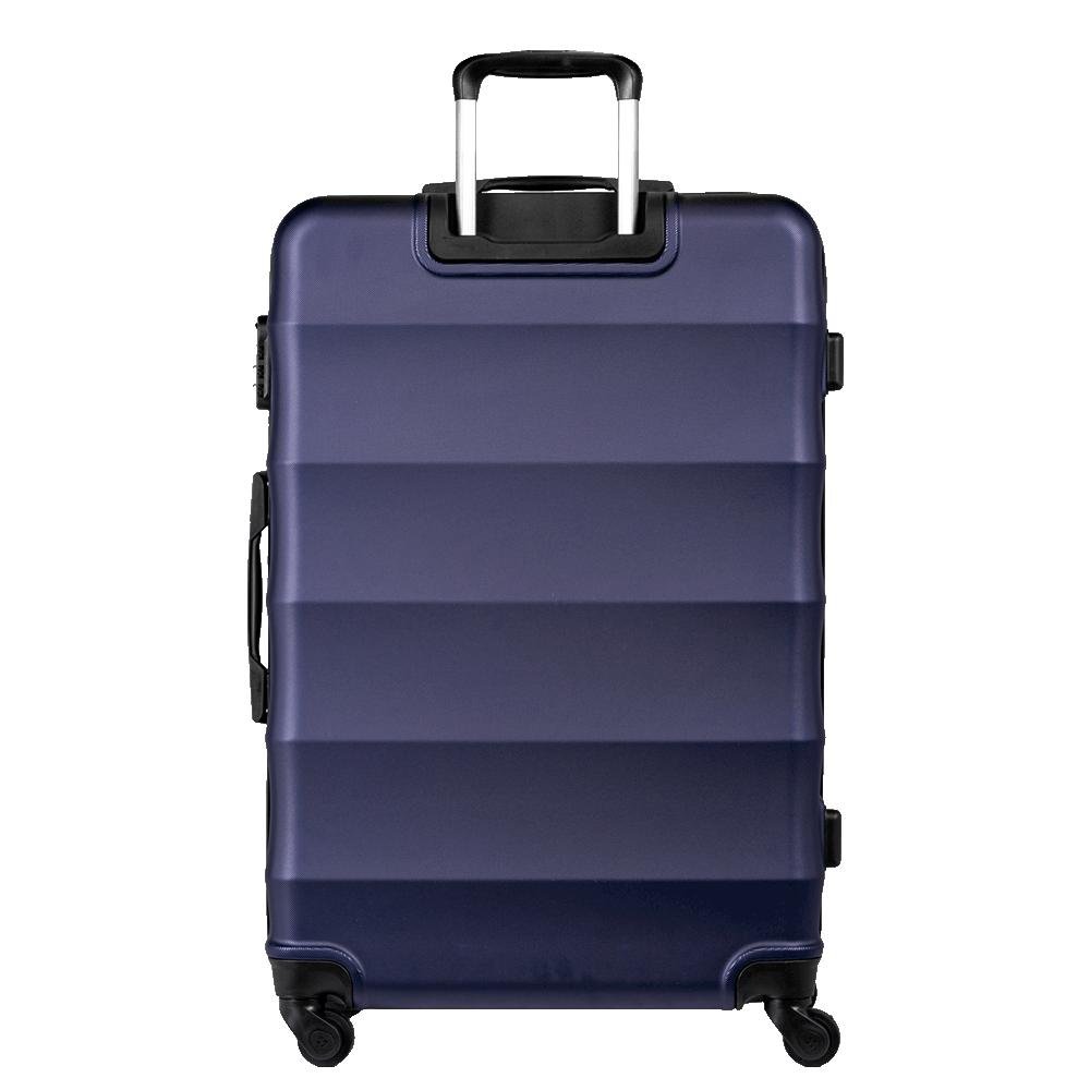 Mala de Viagem Grande 32 kg ABS com Rodas 360° Basic - Azul marinho Azul 3