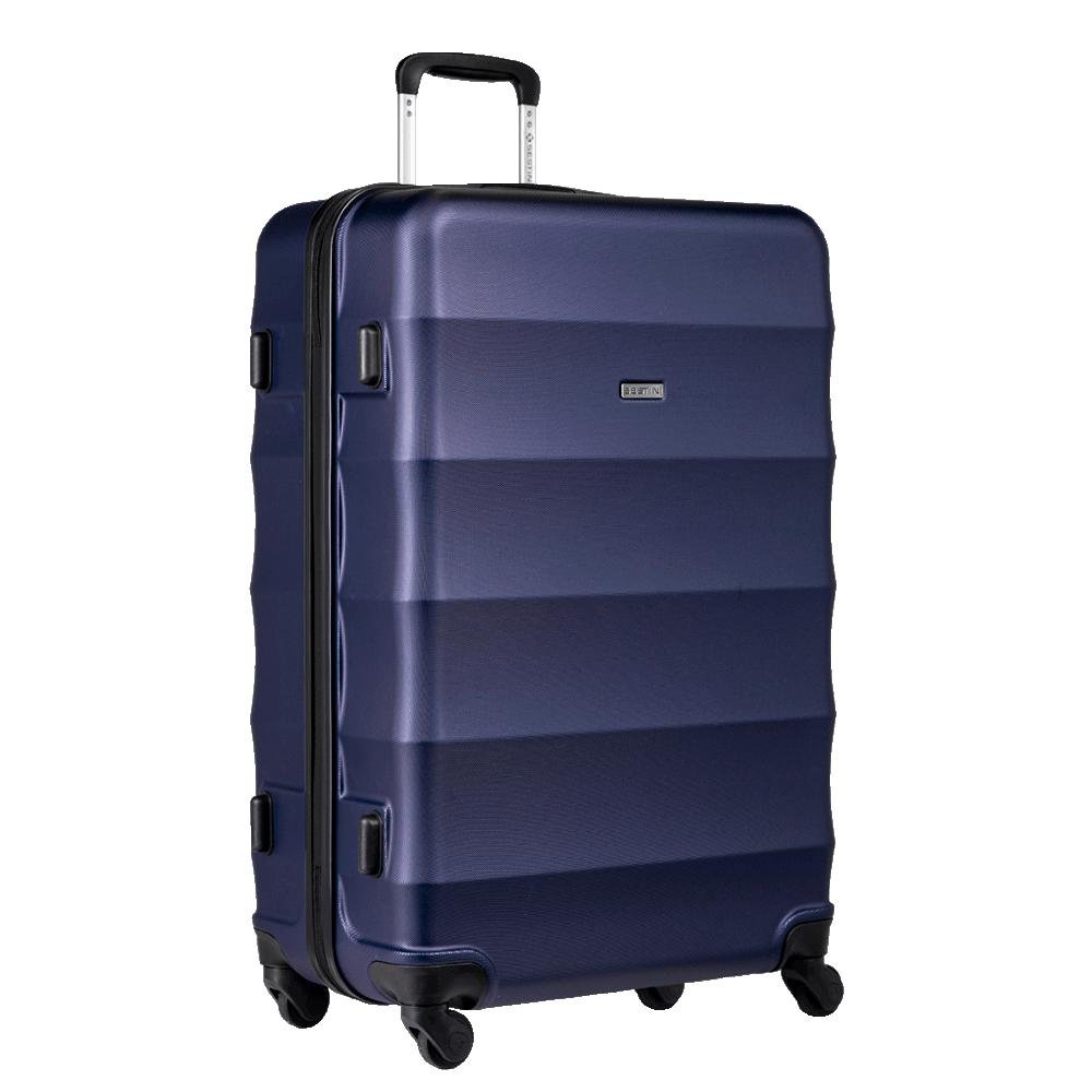 Mala de Viagem Grande 32 kg ABS com Rodas 360° Basic - Azul marinho Azul 4