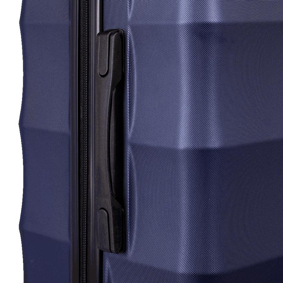 Mala de Viagem Grande 32 kg ABS com Rodas 360° Basic - Azul marinho Azul 8