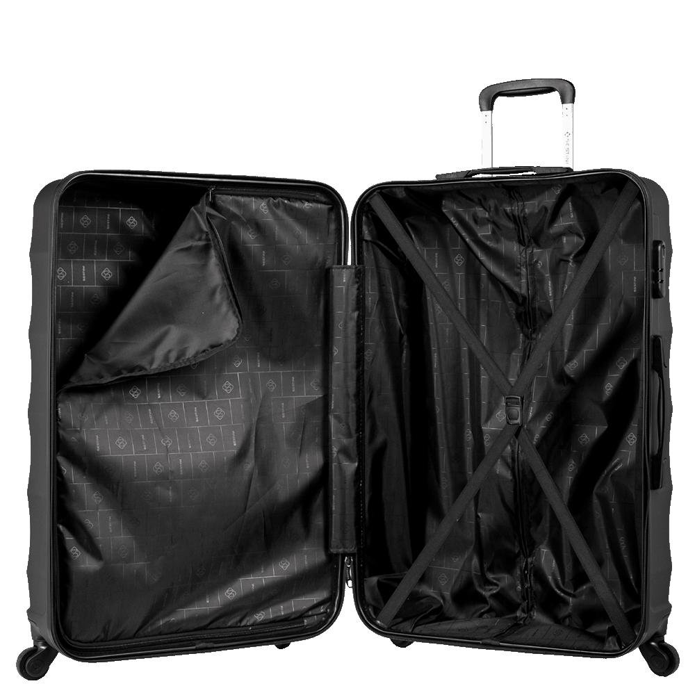 Mala de Viagem Grande 32 kg ABS com Rodas 360° Basic - Grafite Cinza 5