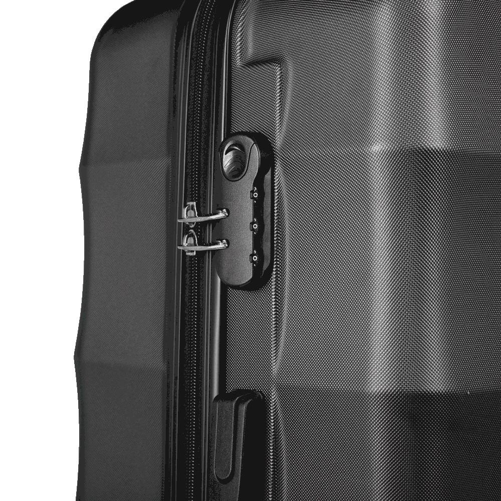 Mala de Viagem Grande 32 kg ABS com Rodas 360° Basic - Grafite Cinza 6