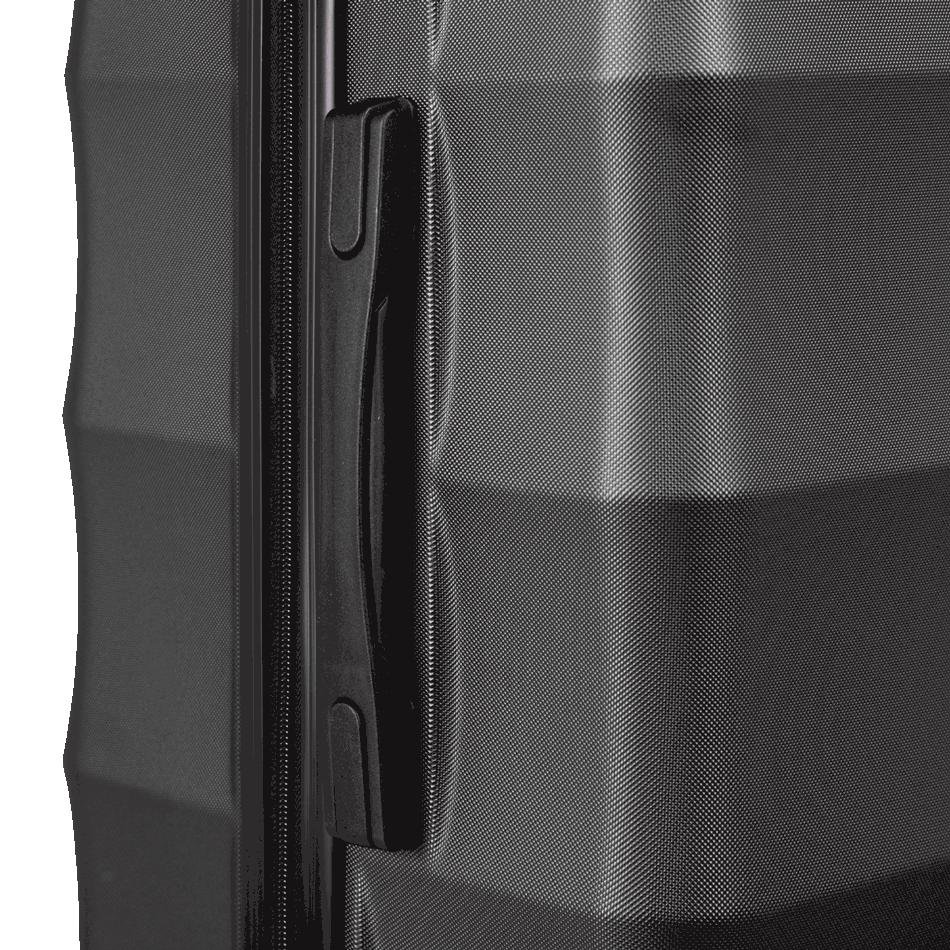 Mala de Viagem Grande 32 kg ABS com Rodas 360° Basic - Grafite Cinza 8