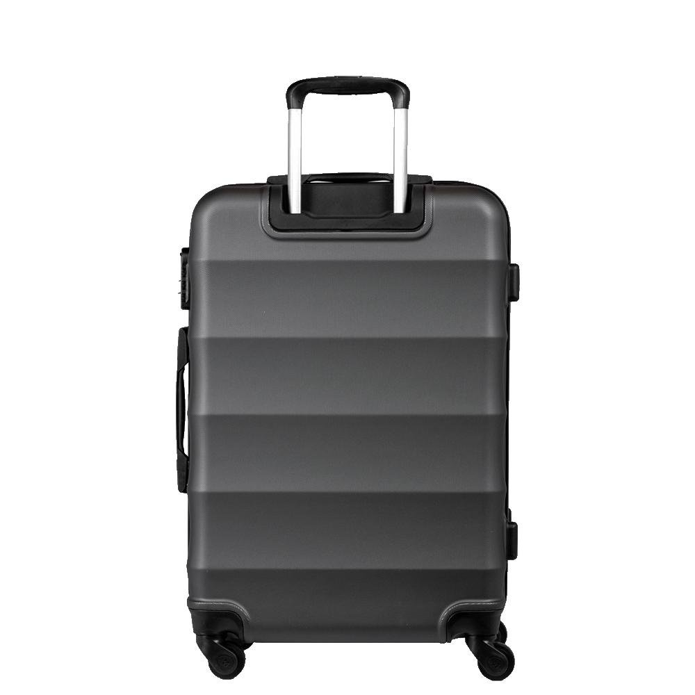 Mala de Viagem Média 23 kg ABS com Rodas 360° Basic - Grafite Cinza 3