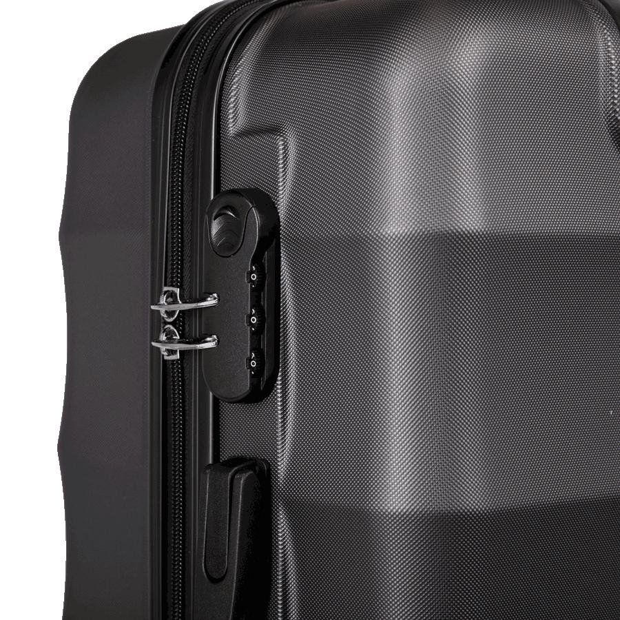 Mala de Viagem Média 23 kg ABS com Rodas 360° Basic - Grafite Cinza 6
