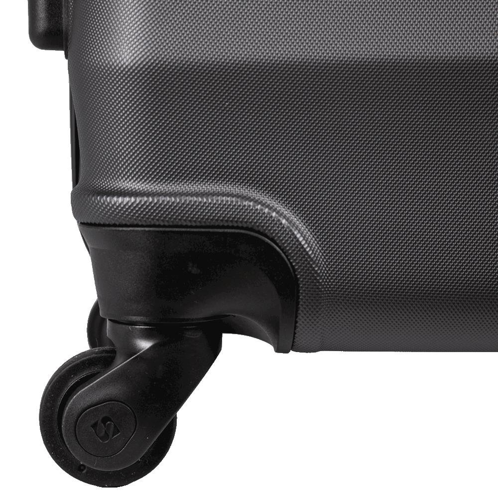 Mala de Viagem Média 23 kg ABS com Rodas 360° Basic - Grafite Cinza 7