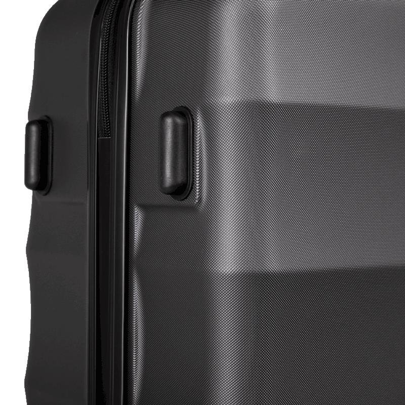 Mala de Viagem Média 23 kg ABS com Rodas 360° Basic - Grafite Cinza 10